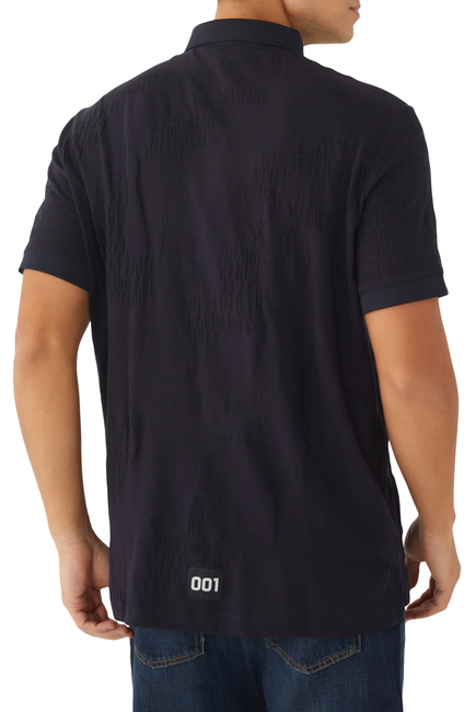 Logo Cotton Jacquard Polo Shirt